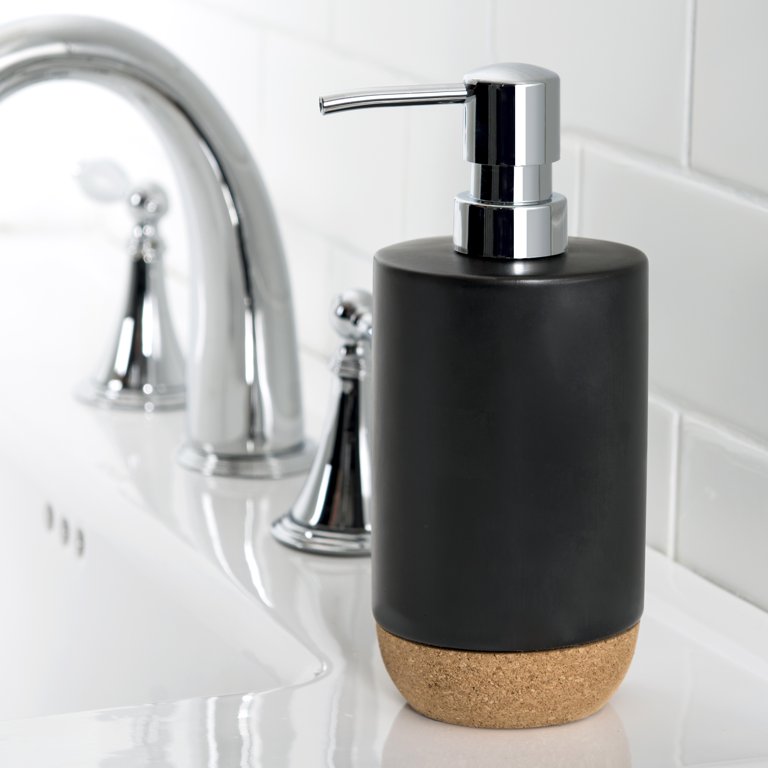 Matte Black Ceramic Liquid Soap Dispenser - World Market