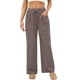 thumbnail image 4 of Amzcrzy Pantalones Mujer A Rayas Informales Cintura Alta Cordón Elástico Tipo Bóxer Cómodos Holgados Anchos Con Bolsillos Tallas S-2XL Beige, 4 of 8