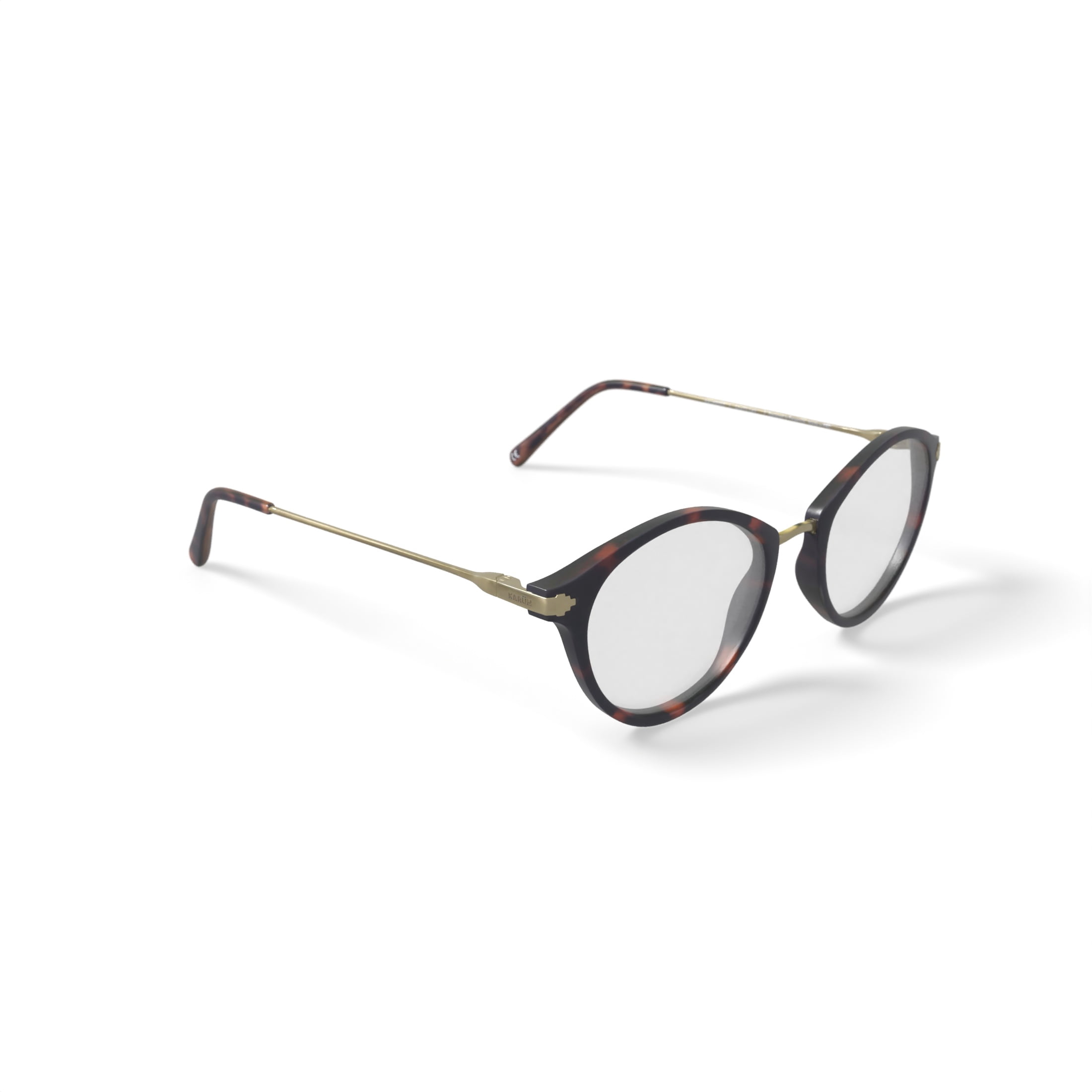 Karun Women's Orca Round Prescription Eyeglasses with Case, Brown Tortoise