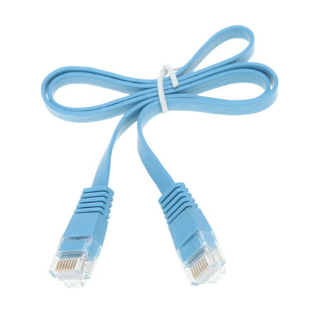 High Quality 0.5m/1.64ft -30m/98.42ft Blue High Speed Cat6 Ethernet Flat Cable RJ45 Computer LAN Internet Network