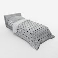 thumbnail image 3 of Ambesonne Modern Bedding Set 4 Pcs, Thunderbolt Zig Zag, Queen, Black White, 3 of 3
