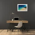 thumbnail image 3 of Bill Carson Photography 14x11 White Modern Wood Framed Museum Art Print Titled - Cayman Islands Beach on Wood, 3 of 4