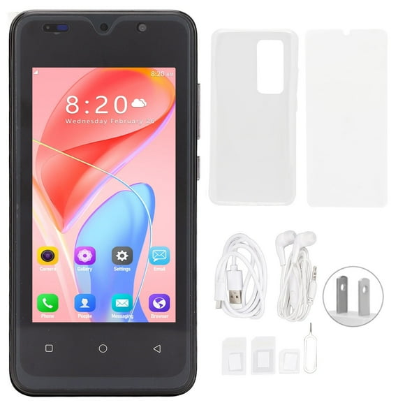 For Android 11 Phone 4.66in 1GB RAM 8GB ROM 128G Expansion Unlocked Mobile Phones 100?240V