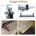 thumbnail image 2 of Aluminum Alloy Guide Rail Track Workbench Peg Brake Bench Clamp 20mm Dog Hole Woodworking Table Limit Block Workbench, 2 of 8