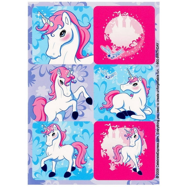 Enchanted Unicorn Sticker Sheets 4pk Walmart Com Walmart Com