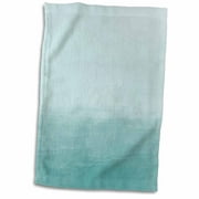 3dRose Creamy Aqua Blue Watercolor Ombre - Towel, 15 by 22-inch