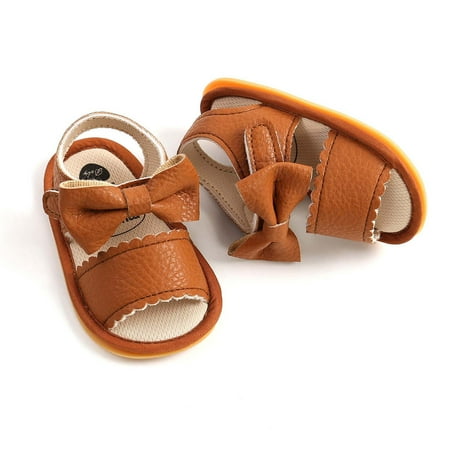 

Lilgiuy Toddler Kid Baby Summer Breathable Soft Bottom Casual Non-slip Bowknot Sandals Stylish Versatile Shoes