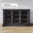 thumbnail image 4 of BELLEZE Modern Farmhouse Wood Sideboard Buffet - Liam (Rustic Gray), 4 of 7