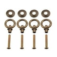 thumbnail image 4 of 4pcs/pack Mini Simple Vintage Pull Rings Cosmetic Case Jewelry Box Attachment Handle Bronze, 4 of 8