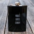 thumbnail image 2 of 8oz BLACK World's Okayest Grandpa Flask L1, 2 of 3