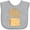 AC-Heather Grey, variant on Inktastic The Big Cheese Boys Baby Bib