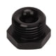 thumbnail image 2 of Hex Nut with O Ring 8AN 1/8in NPT Internal Thread Black Aluminum Hex Head Nut for Vehicle, 2 of 9