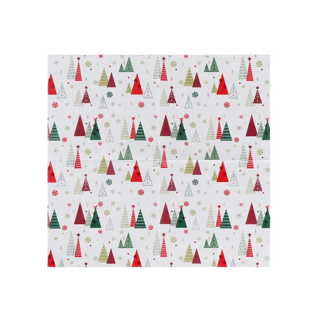 Serviettes Imprimées Colorées de Noël Serviettes de Fête Serviettes Ambiance de Fête Serviettes Jetables 1 Lot de 20 Feuilles Matériau Papier pour Mise de Table des Fêtes