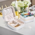 thumbnail image 6 of Mother's Day SnailPortable Jewelry Box with Metal Zipper and Adjustable Grid Interior, 6 of 6