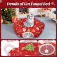 thumbnail image 3 of Alfombra de árbol de Navidad y túnel para gatos Petrendy, 3 of 7
