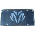 thumbnail image 1 of Dodge Ram Black Laser License Plate, 1 of 2