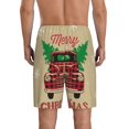 thumbnail image 4 of Lsque Christmas Vintage Red Truck Mens Sleep Pajama Shorts,Short Pajama Pants, Cotton Ultra-Soft Knit-X-Large, 4 of 9