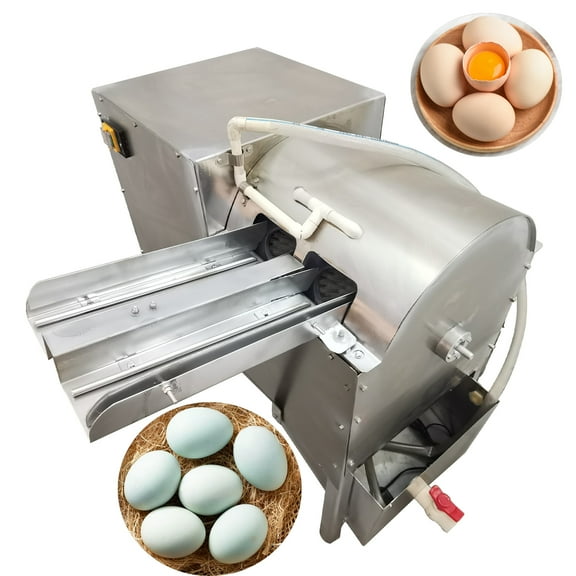 Double Row Egg Brush Automatic Cleaning Machine Egg Duck Small Commercial Stainless Steel 110V