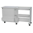 thumbnail image 4 of Arrow Cabinets Adjustable Judy Sewing and Craft Table with Storage, White, 4 of 8
