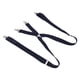 thumbnail image 5 of Tirantes para hombre de aproximadamente 1 x 41,3 pulgadas, antideslizantes, seguros, duraderos, de metal resistente, amplia aplicabilidad, tirantes para vestido para el trabajo, boda, azul marino, 5 of 5