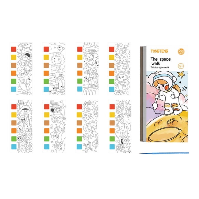 Libro para colorear de acuarela, entretenimiento, ocio, creatividad para principiantes, recuerdo. Estilo B