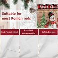 thumbnail image 7 of Valances for Windows Winter Snowman Rod Pocket Cafe Window Treatments Valance Curtains for Kitchen Bathroom Laundry Basement Windows 60"x18", 7 of 7