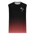 thumbnail image 4 of Hombres Moda Casual sin Mangas Gradación Impresión Suéter Cuello Redondo Tanque Deportivo, 4 of 6
