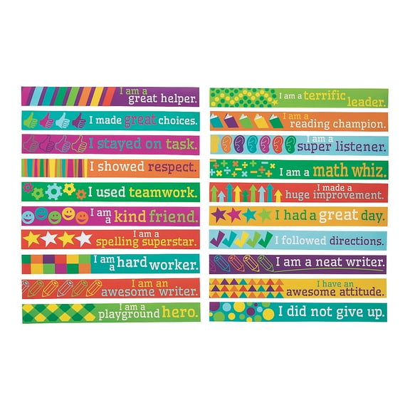 Positive Reinforcement Bracelets - Educational - 100 Pieces