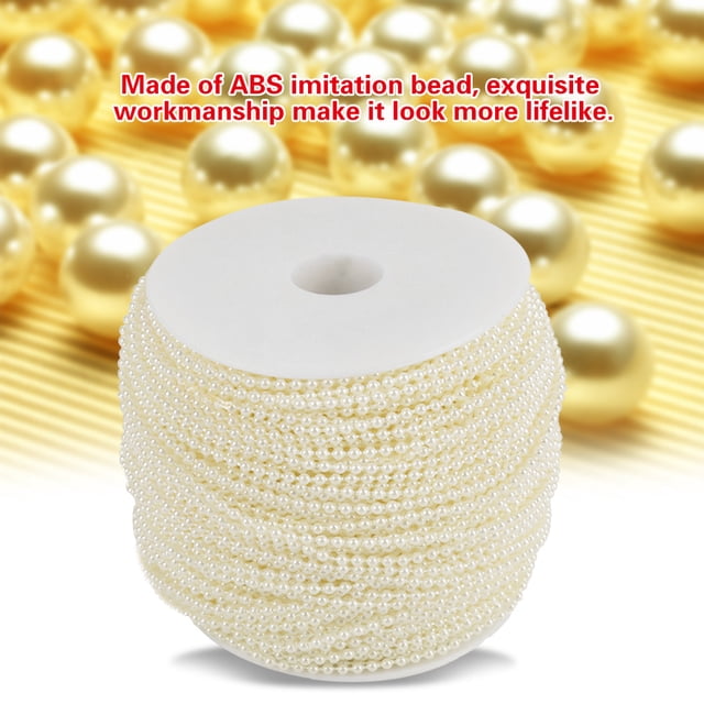 Pearl Garland String, Garland String 100m/roll Pearl Bead Roll Pearl Wire Beads, For Wedding Decoration DIY