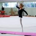 thumbnail image 4 of Costway 7 FT Folding Balance Beam Foam Floor Gymnastic Beam with Carrying Handles Purple, 4 of 10