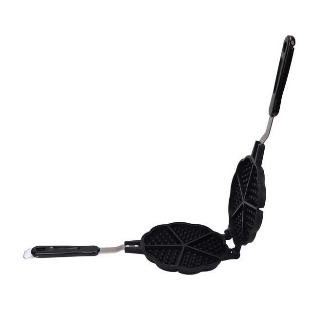 Pan Waffle Maker Pan Make 5 Mini Heart Shaped Waffles Small Kitchen Stovetop Waffle Baking Pan for Family Breakfast