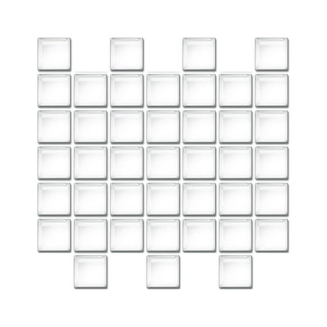 Injueey Adhesivo de pared de mosaico de 10 piezas, pegatina de decoración para el hogar, adorno de habitación, pegatina de azulejo Decoración del hogar Transparente 20*20*10 piezas