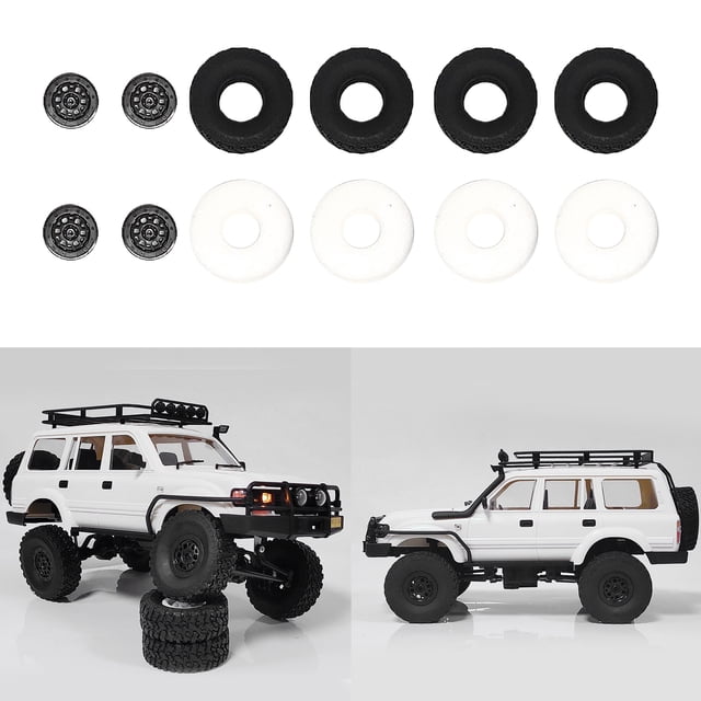 Llantas de 70 Mm Llantas Llantas Ruedas para WPL MN RC Accesorio de Piezas de Automóvil de telemando - Neumáticos Llantas esponja Esponja de llantas de neumáticos