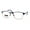 Blue Gold, variant on Rectangle Metal Half Rim Spring Hinge 3 Multi-Focal Progressive Reading Glasses Brown Gold +1.75