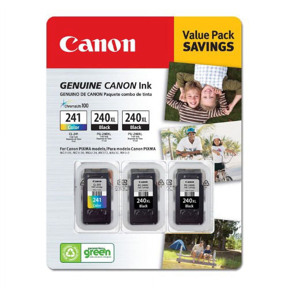 Genuine OEM Canon PG-240XL/CL-241 Ink Cartridges Black/Tri-Color