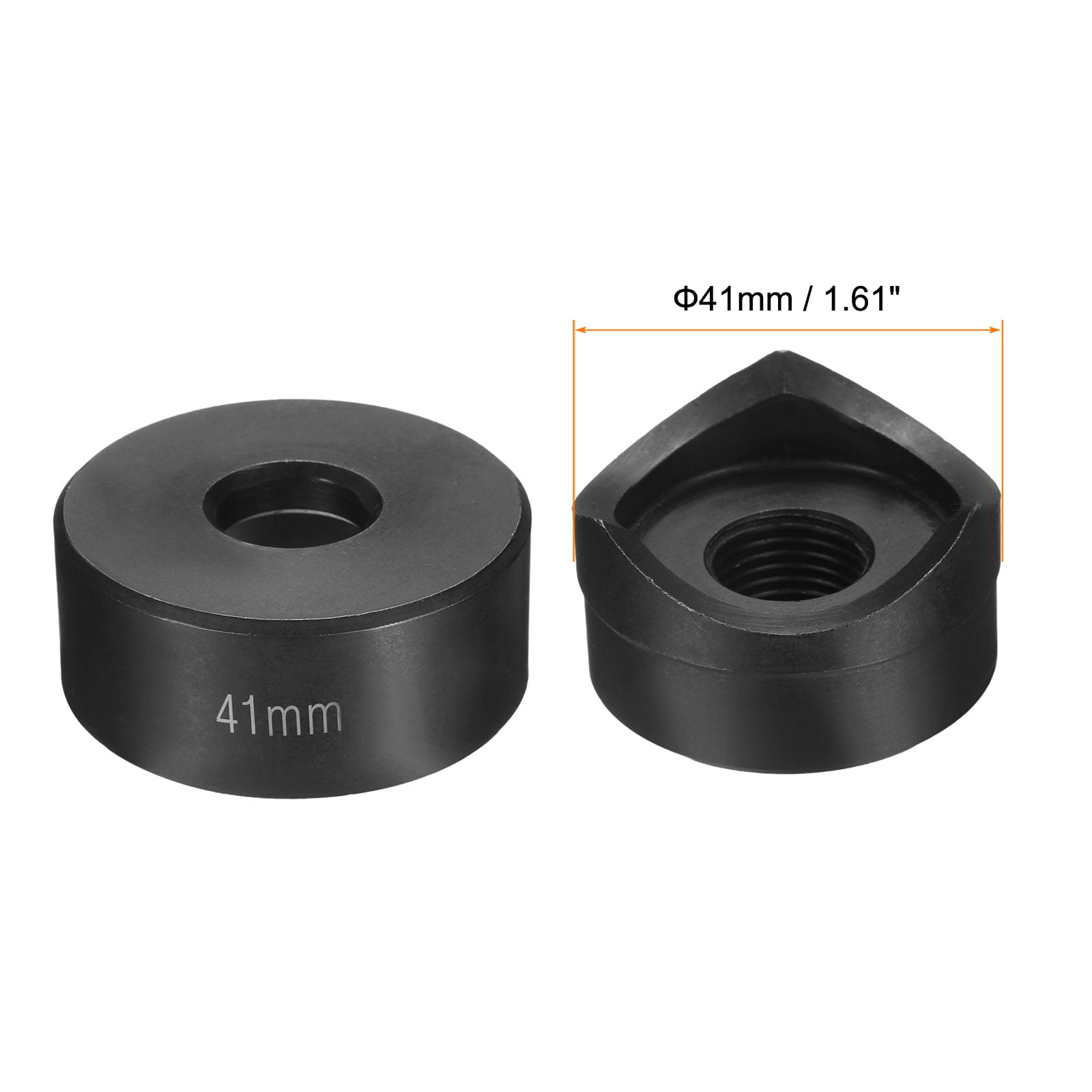 Sheet Metal Punch Hole Punch 41mm Bearing Steel Precise Cutting Manual Knockout Punch Kit for Metal Steel Plate Sink Stainless Steel, Black