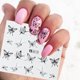 thumbnail image 3 of 40 piezas de pegatinas de uñas con patrones de flores de mariposa para decoración de uñas, Abanopi Pegatinas de uñas, 3 of 5