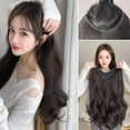 BestWig Piece Women'S Long Hair One Piece Fluffy Traceless Curly Wave