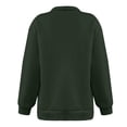 thumbnail image 4 of Babysbule Womens Fall Christmas Deals Sweatshirts Casual Winter Graphic Printed Pullover Long Sleeve Quarter Zip Hoodie, 4 of 5