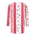 thumbnail image 5 of UsYezik Womens Tops Valentines Day 3/4 Sleeve O Neck Blouses Heart Printed Graphic Tee Loose Summer T-Shirt Spring Summer Casual Tops, 5 of 5