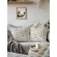 thumbnail image 3 of Outdoor Pillows Waterproof, Farmhouse Summer Floral Bedding Throw Pillows with Insert for Couch Sofa Bed, Vintage Spring Botanical 16x16 Inch Pillowcases Decorative Camping Patio Pillow Set of 1, 3 of 8