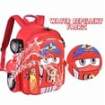 thumbnail image 3 of Cars Cartoon Red Racing Bag 3D Pocket Backpack Mini Red Racing Backpack, 3 of 6
