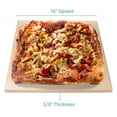 thumbnail image 2 of Pizza Stone for Oven, Grill & BBQ - 16x14 Inch Cordierite Baking Stone - Extra Thick 5/8" Rectangular Pizza Stone for Crispy Crust - Kitchen Gift, 2 of 9
