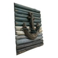 thumbnail image 5 of Rustic Beach Nautical Marine Ship Anchor With Ropes Wood Panel Wall Decor Plaque, 5 of 8