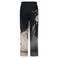 thumbnail image 6 of Galloping Horses Art Print Winter Female Pants Flannel High Waist Women Pants Lady Warm Straight Leg Plush Trousers, 6 of 7