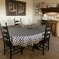 thumbnail image 4 of Oval Tablecloth, Checkered Tablecloth, All Sizes and Any Custom Table Cloth Size, 4 of 9