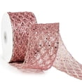thumbnail image 2 of Cinta trenzada con purpurina de color oro rosa MAYREEL, 6 cm x 9 m, 2 of 8