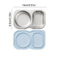 thumbnail image 3 of Leodye 1PCS Stainless Steel Bento Box with Silicone Leakproof Lid, Reusable Food Container, Meal Prep Lunch Box for office and Travel Carry - 5.51 x 3.34 x 1.37 in, 3 of 6