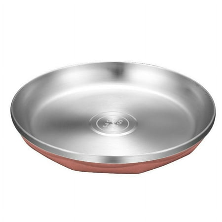 

304 Stainless Steel Disc Disc Start School Tableware Round barbecue plate