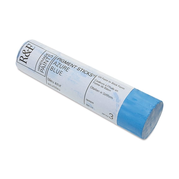R&F Handmade Paints Pigment Stick, 100ml, Azure Blue